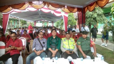 Babinsa Koramil 02/Susut Hadiri Acara Perpisahan Siswa Kelas IX SMP Negeri 1 Susut