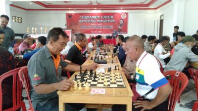 Ketua DPRD Magetan Hadiri Turnamen Catur Di DPC PDI Perjuangan