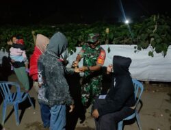 Babinsa Selulung Amankan Jalannya Pertandingan Bola Volly Pansar Cup II