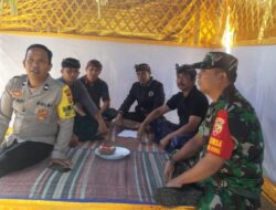 Rangkaian Upacara Ngaben Massal Agar Berjalan Kondusif, Babinsa Komsos Dengan Tokoh Adat