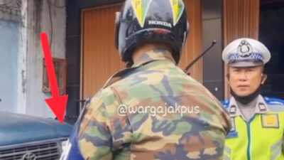 Ada Yang Pernah Lihat Pria Beratribut Polisi Militer Ini? Dia Sudah Ditangkap, Lihat!!