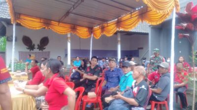 Babinsa Koramil 03/Tembuku Laksanakan Pemantauan Kegiatan Monitoring Dan Evaluasi Posyandu Kabupaten Bangli Di Desa Tembuku