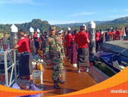 Penuangan Eco Enzym Di Danau Batur Didampingi Babinsa Koramil 04/Kintamani
