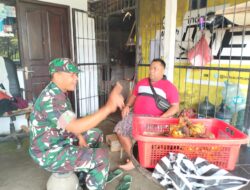 Babinsa Peduli Warga Binaan Dengan Menyampaikan Pesan Keamanan Pada Saat Merayakan Hari Raya Galungan