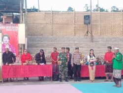 BABINSA HADIRI PEMBUKAAN KEJUARAAN VOLLYBALL DALAM RANGKA PORDES SATRA