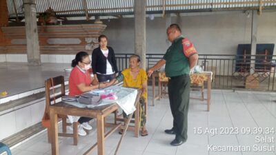 Wujudkan Lansia Ceria dan Sehat, Serma Suni Gelar Senam Lansia Bersama Nakes