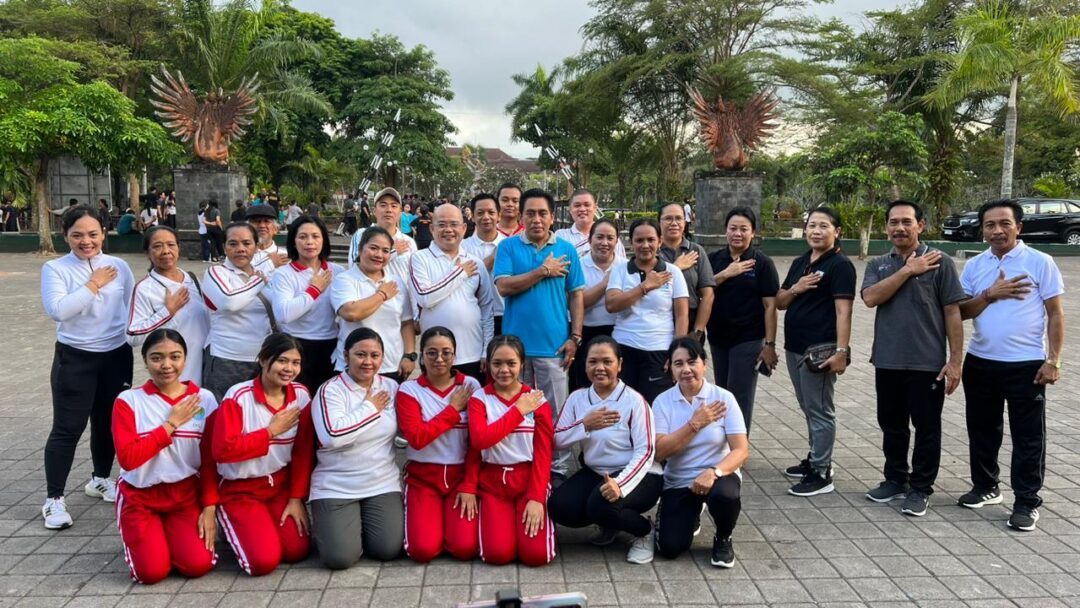 Bersama Pemkab Jembrana, Sanggar Kasih Alam Negara Gelar Senam Sehat Dunia Dalam Satu Keluarga