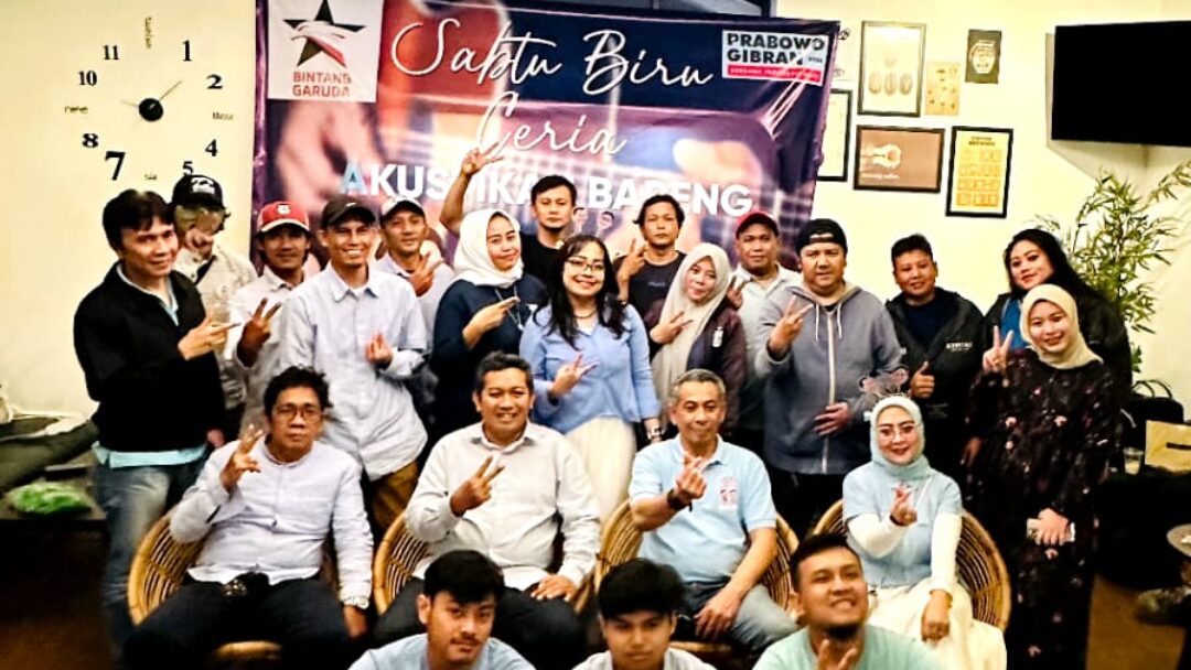 Sabtu Ceria, Relawan Bintang Garuda Gelar Akustikan Bareng di Nodis Cofee and Space Kota Bekasi