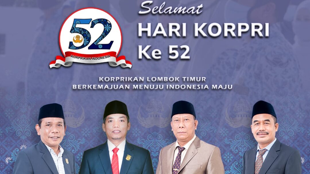 DPRD Lombok Timur Mengucapkan Selamat Hari Korpri Ke 52