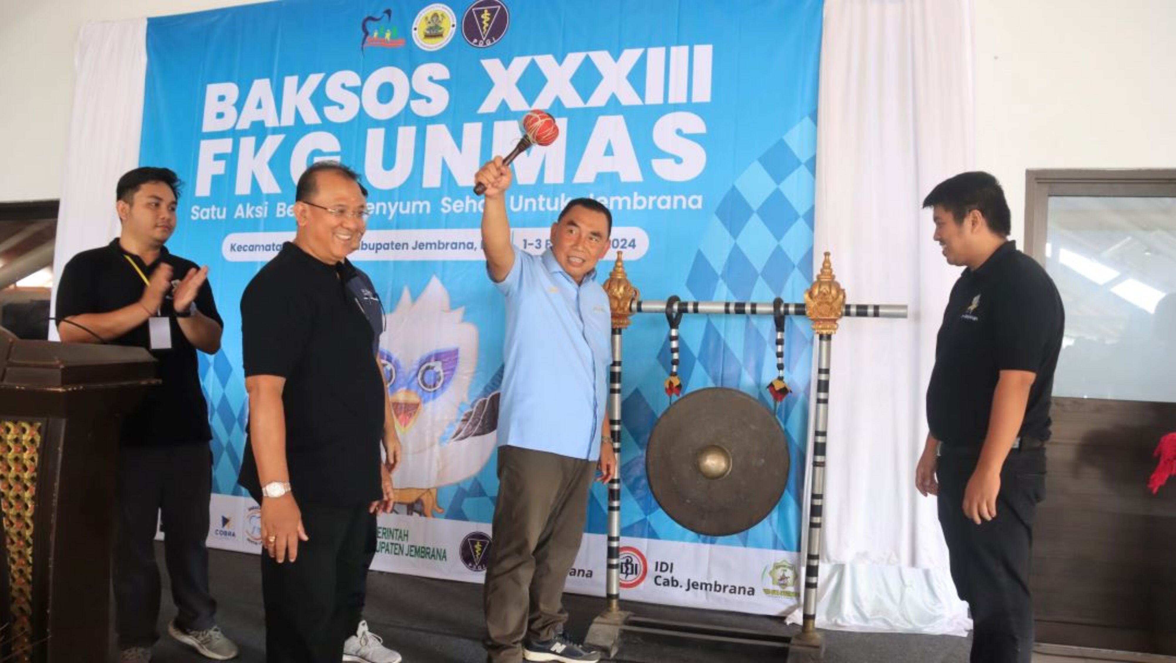 Baksos ke XXXIII FKG Unmas Resmi Dibuka Oleh Bupati Jembrana 