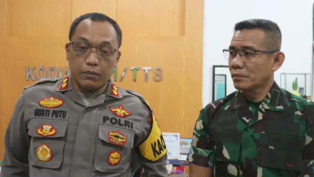 Kapolres TTS dan Dandim 1621/ TTS, Berikan Penjelasan Terkait Hubungan TNI Dan Polri di TTS, Yang Sudah Ibarat Kakak Beradik