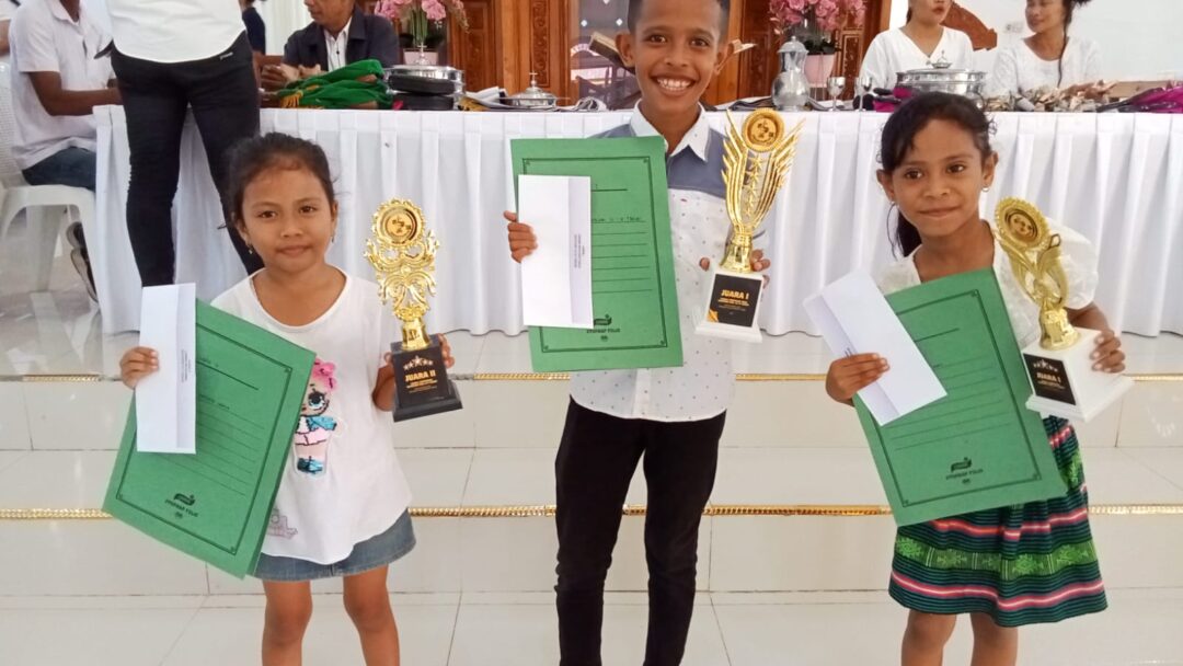Tiga Anak Calon Generasi Penerus Rayon VII, Ukir Prestasi Dalam Rangkaian Perayaan Paskah GMIT Sonaf Manekan Tabun