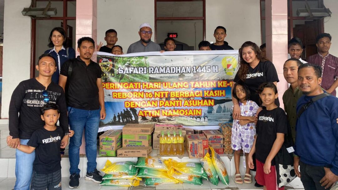 Reborn 16 NTT, Maknai Bulan Suci Ramadhan Dengan Berbagi Kebahagiaan Bersama Anak Panti Asuhan At-Tin