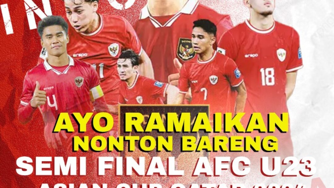 Dukungan Polda NTT Untuk Timnas Indonesia Gelar Nobar Semi Final AFC U23