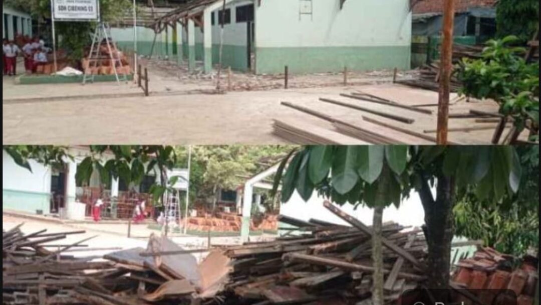 Kepsek Tidak Mau Tahu, Rehab Total SDN Cibening 03 Diduga Tidak Sesuai RAB dan Membahayakan
