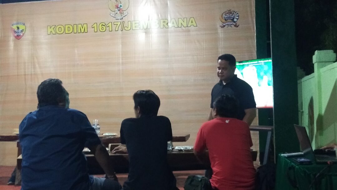 Bersama Awak Media Kodim 1617/Jembrana Gelar Tatap Muka
