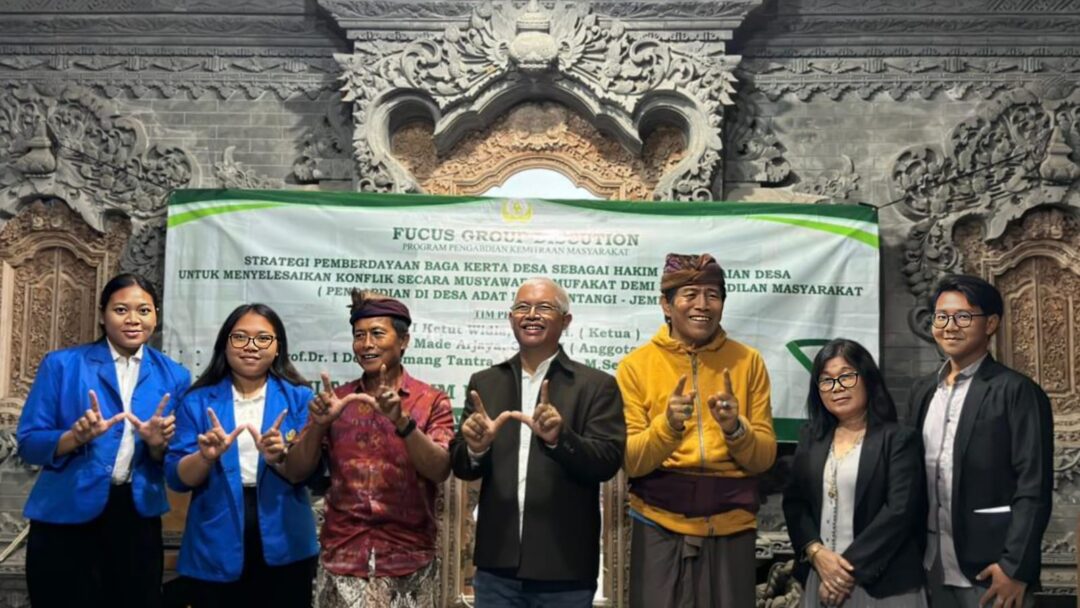 FGD Membahas Strategi Pemberdayaan Baga Kertha Desa, Dalam Mengurangi Isi Penjara di Indonesia