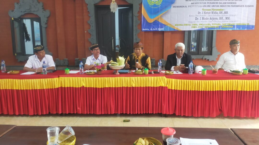 Diskusi Mendalam FGD Bahas Pararem dan Prostitusi Online di Kantor Bendesa Brangbang