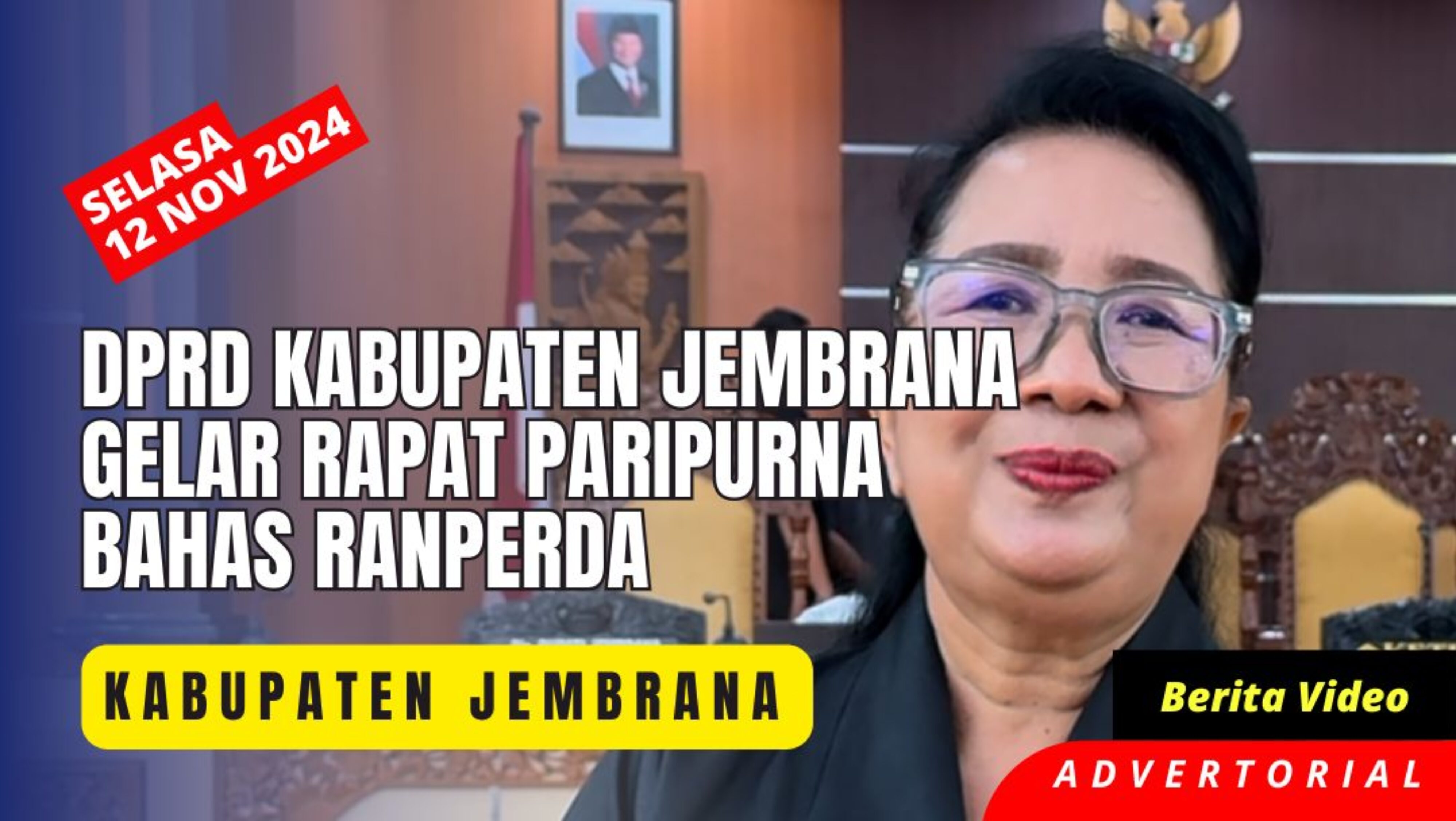 DPRD Kabupaten Jembrana Gelar Sidang Paripurna III Masa Sidang I Tahun 2024-2025 Bahas Ranperda