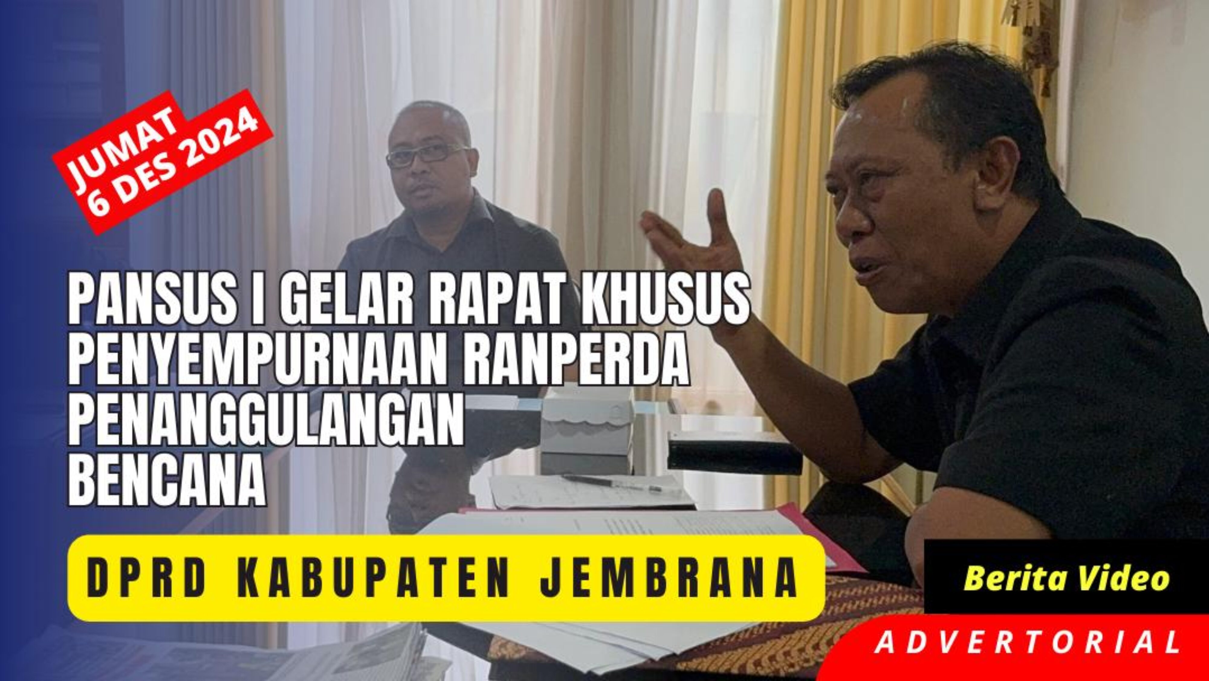 Pansus I Gelar Rapat Khusus Penyempurnaan Ranperda Penanggulangan Bencana