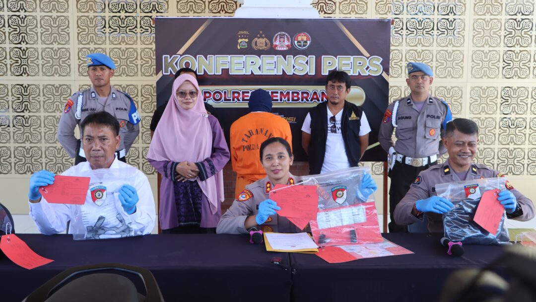 Satreskrim Polres Jembrana Amankan Pelaku Pencurian Kalung Emas