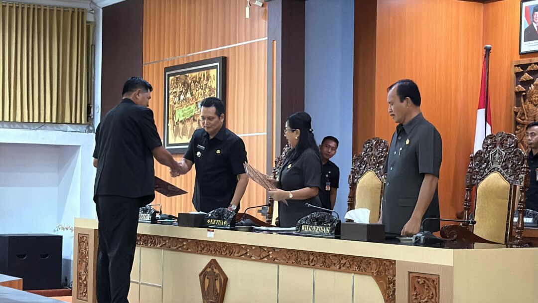 Ruang Sidang Utama DPRD Jembrana Jadi Tempat Digelarnya Rapat Paripurna III, Bahas Lima Ranperda Strategis
