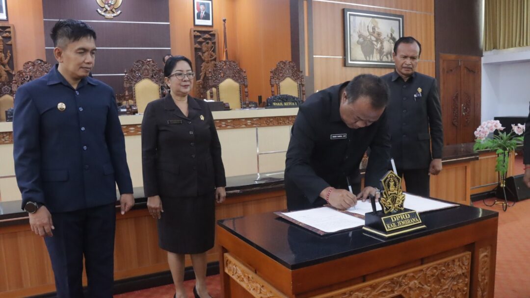 DPRD Jembrana Sahkan Tiga Ranperda Dalam Rapat Paripurna IV Masa Sidang III