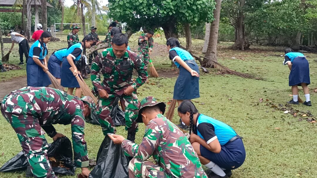 Kodim 1617/Jembrana Pimpin Aksi Bersih Hutan Mangrove, Jaga Kelestarian Pesisir di Hari Juang TNI AD